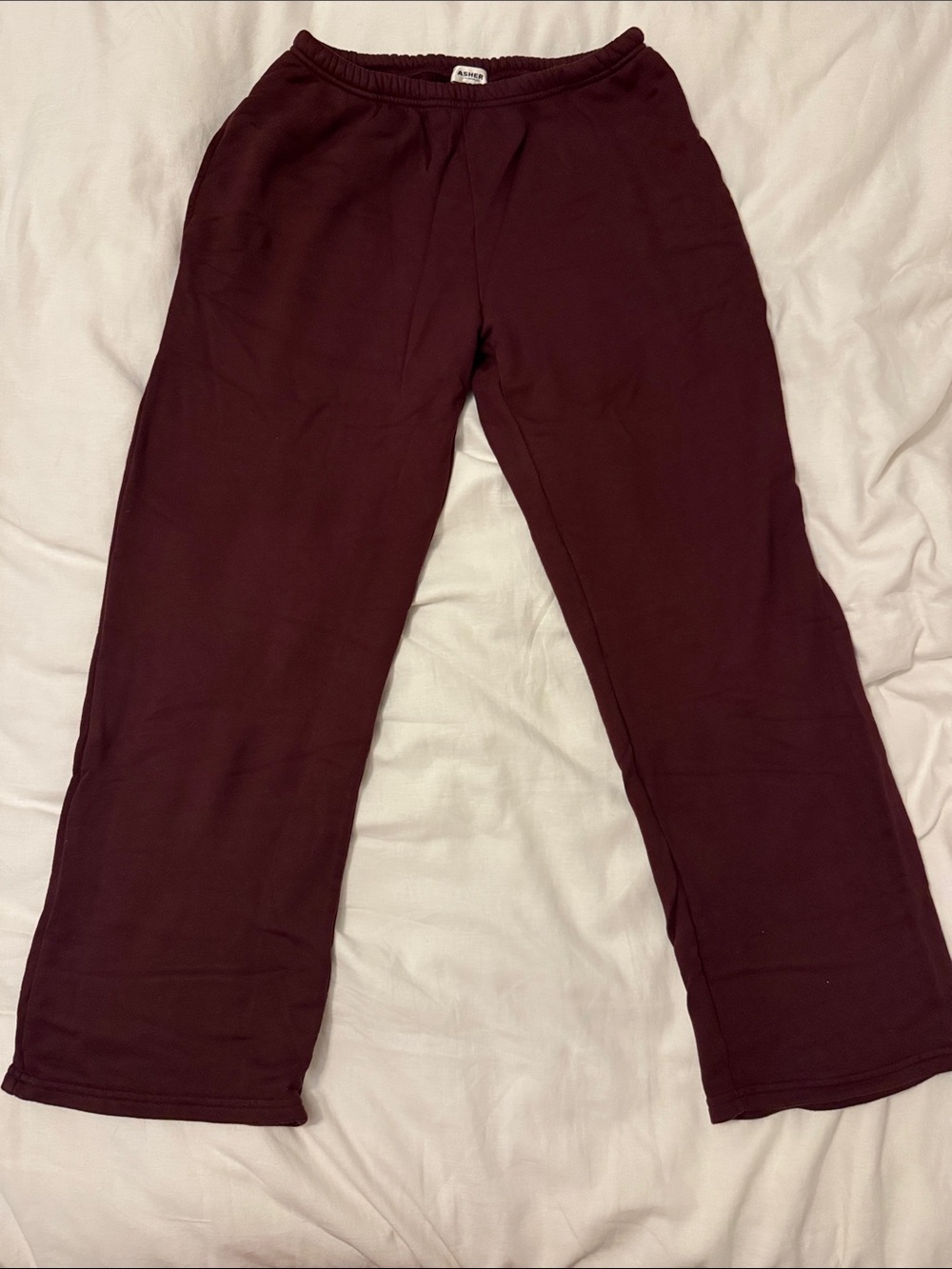 Asher Women's Maroon Pull-On Joggers